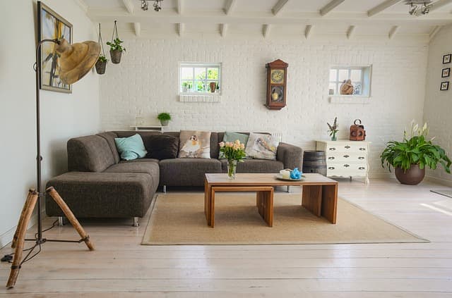 Warm living room interior